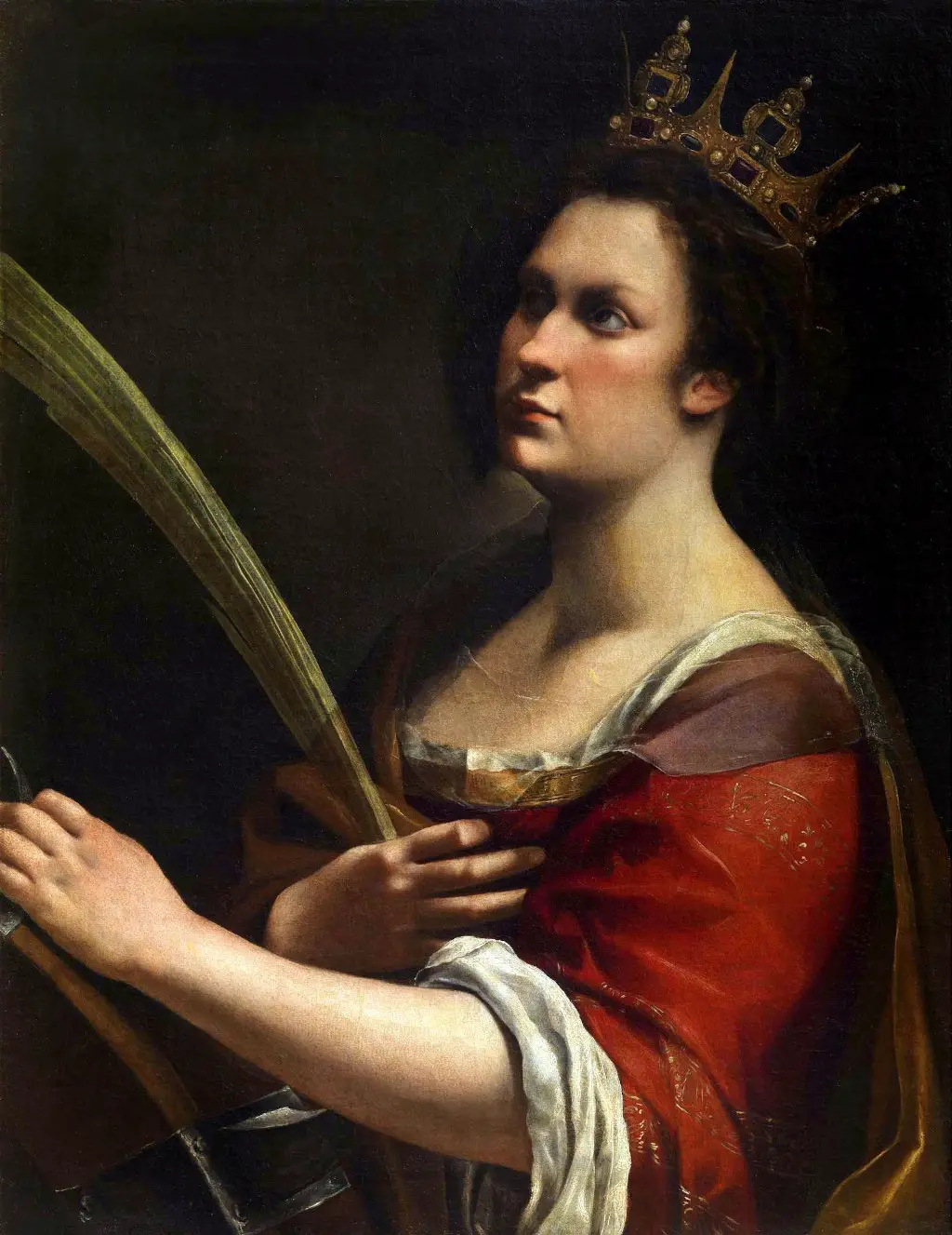 Saint Catherine of Alexandria in Detail Artemisia Gentileschi